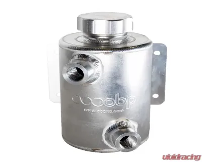 obp Motorsport 2 x JIC 8 Female Fittings Universal Fit 1L Aluminium Power Steering Tank - OBP-PS01