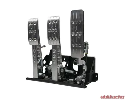 obp Motorsport Pro-Race V2 Floor Mounted Bulkhead Fit 3 Pedal System - OBP0002PR