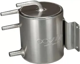 obp Motorsport 100mm x 135mm 1L Bulkhead Mount Bent Top Tube Fuel Swirl Pot