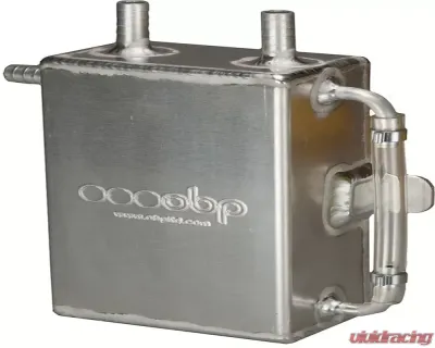 obp Motorsport 1L Square Bulkhead Mount Baffled Oil Catch Tank - OBPCT005