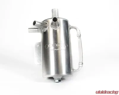 obp Motorsport 1L Round Bulkhead Mount Baffled Oil Catch Tank Subaru WRX 2015-2022 - OBPCTSU02B