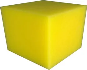 obp Motorsport 10 x 10 x 10cm 1L Block FIA Compliant Yellow Polyester Petrol Foam