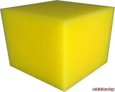 obp Motorsport 10 x 10 x 10cm 1L Block FIA Compliant Yellow Polyester Petrol Foam - OBPFOAM5