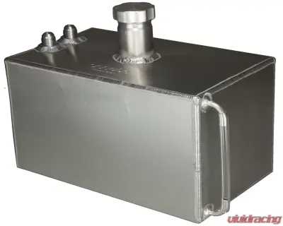 obp Motorsport 3 Gallon No Foam Square Alloy Baffled Fuel Tank with JIC Fittings - OBPFTJIC002