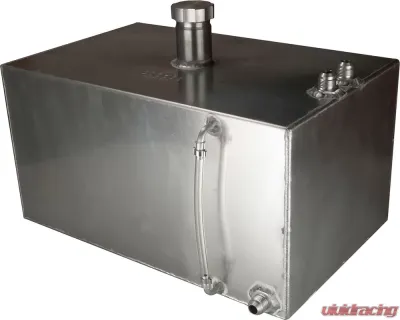 obp Motorsport 6 Gallon No Foam Square Alloy Baffled Fuel Tank with JIC Fittings - OBPFTJIC005