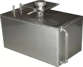 obp Motorsport 4 Gallon Square Aluminium No Foam Alloy Baffled Fuel Tank with Splash Bowl