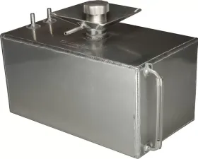 obp Motorsport 3 Gallon Square Aluminium Petrol Foam Alloy Baffled Fuel Tank with Splash Bowl