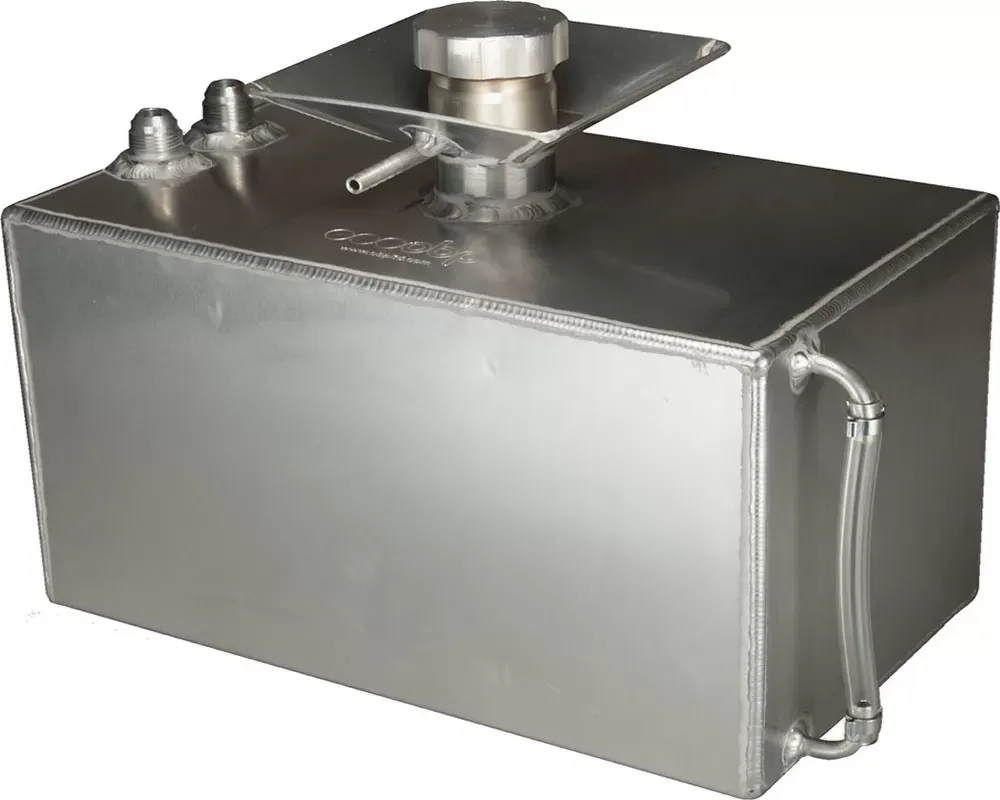 obp Motorsport 3 Gallon Aluminium Petrol Foam Alloy Baffled Fuel Tank with Splash Bowl and JIC Fittings - OBPFTSBJIC011