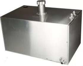 obp Motorsport 6 Gallon Alloy Baffled Fuel Tank with Sender Hole and JIC Fittings