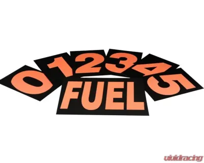 obp Motorsport Orange Standard Pit Board Numbers - OBPPBNO