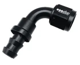 OBP Motorsports AN10 Push Lock Fitting 90 Degree Black