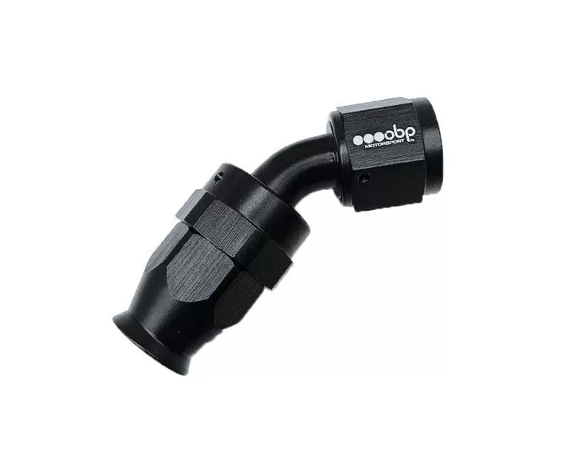 OBP Motorsports AN10 PTFE Fitting 45 Degree Black - OBP-PTFE-10-45