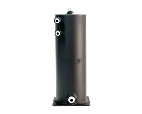 obp Motorsport Black Base Mount 100mm x 280mm 2L Fuel Swirl Pot 3 x JIC 6 | 1 x JIC 8 Direct Out