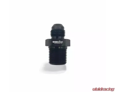 obp Motorsport Black AN6 to 3/8NPT Male/Male Adaptor - OBP-6-3/8NPT