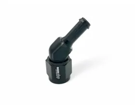obp Motorsport Black AN6 Female to 10mm 45Deg Barbed Adaptor