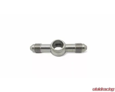 obp Motorsport Stainless Steel AN3 Male Double Banjo Fitting Adaptor w/ 10.2mm Hole - OBP-AN3-BAN2