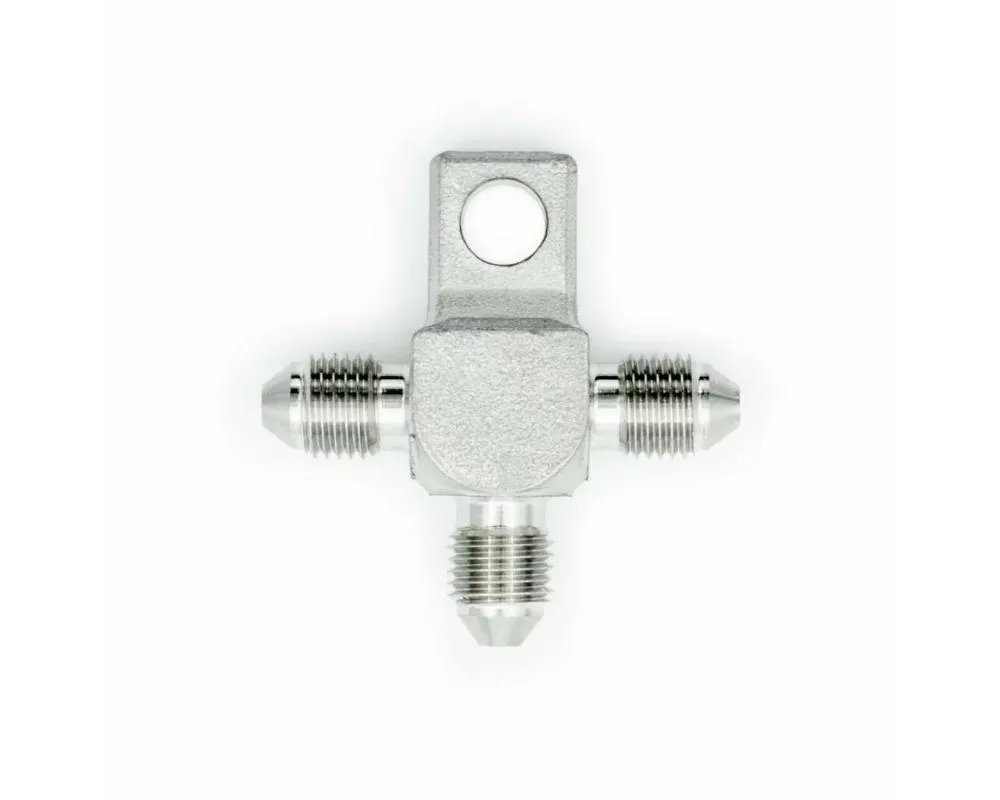 obp Motorsport AN3 Equal T Piece Adaptor w/ Mounting Tab - OBP-AN3-TMT