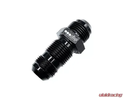 obp Motorsport Black AN4 Straight Bulkhead Adaptor - OBP-BAS-4