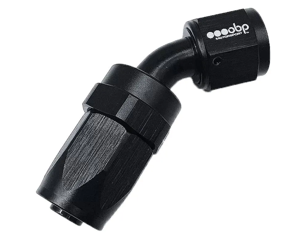 obp Motorsport Black AN4 CPE 45Deg Fitting - OBP-CPE-4-45