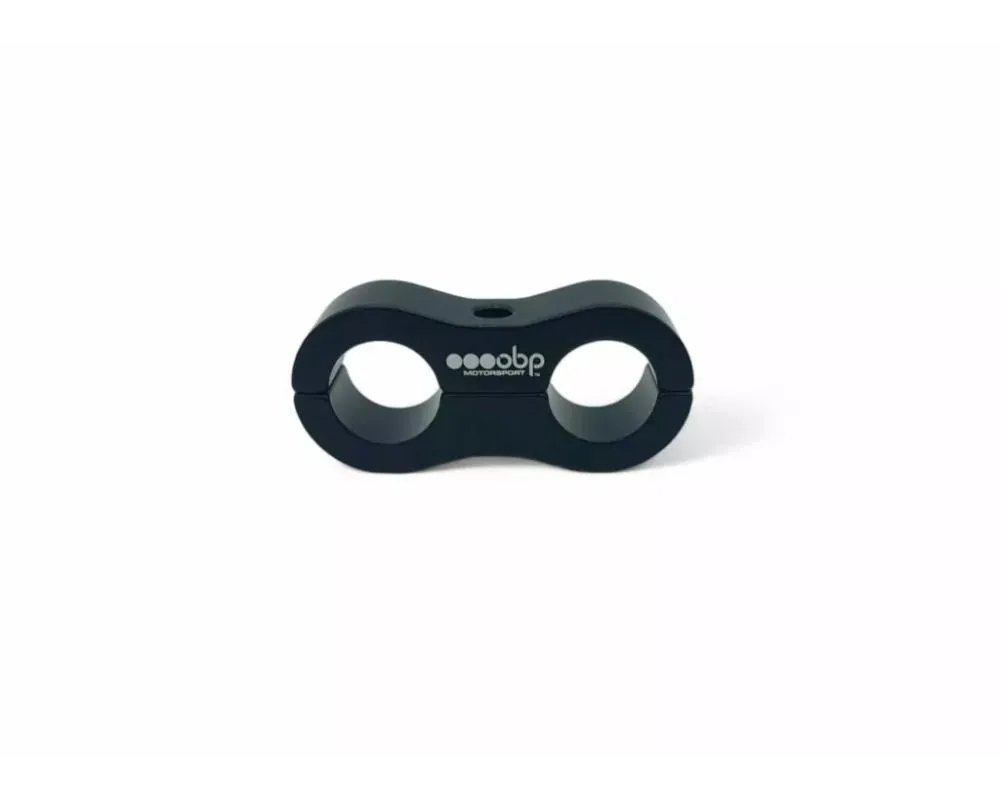 obp Motorsport Black AN8 Dual PTFE Hose Seperator - OBP-DHS-05