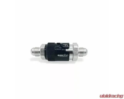 obp Motorsport Black AN6 Aluminium Complete Dry Break Coupling - OBP-DRYBC-6A