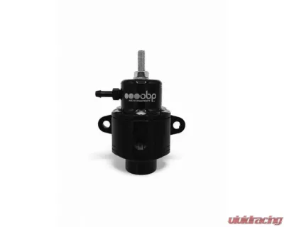 obp Motorsport Black Fuel Pressure Regulator w/ AN6 Ports & 5mm Barb Vacuum - OBP-FPR-001
