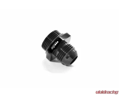 obp Motorsport Black Aluminum M12x1.5 ORB to AN6 Adaptor - OBP-M12-6