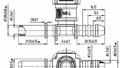 obp Motorsport SAE J2044 Quick Connect ?7.89 (5/16?) Tee 8mm & OE Male                                     - OBP-OEC-2 - Image 2