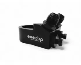 obp Motorsport Black Oil Sandwich Plate w/ 4 Ports & Theromostat