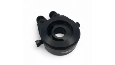 obp Motorsport Black Oil Sandwich Plate w/  2 Ports                                     - OBP-OSA-4 - Image 2