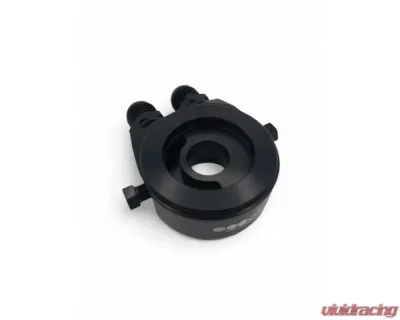 obp Motorsport Black Oil Sandwich Plate w/  2 Ports - OBP-OSA-4