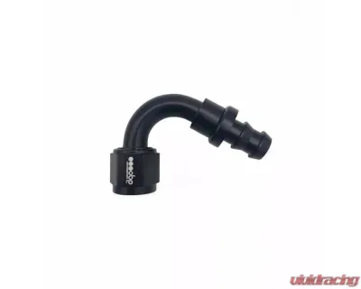 obp Motorsport Black AN6 Push Lock 120Deg Fitting - OBP-PL-6-120