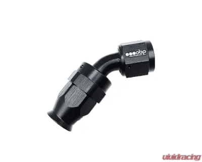 obp Motorsport Black AN4 PTFE 45Deg Fitting - OBP-PTFE-4-45