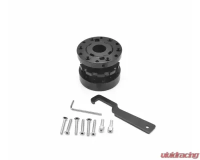 obp Motorsport Black Adjustable Steering Wheel Spacer - OBP-QRSW-4
