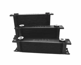 obp Motorsport Black 10 Row Oil Cooler w/ M22 Female Fittings