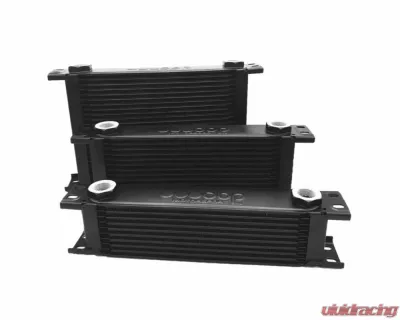 obp Motorsport Black 19 Row Oil Cooler w/ M22 Female Fittings - OBP19ROW