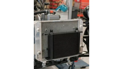 obp Motorsport Black 19 Row Oil Cooler w/ M22 Female Fittings                                     - OBP19ROW - Image 2