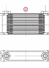 obp Motorsport Black 19 Row Oil Cooler w/ M22 Female Fittings                                     - OBP19ROW - Image 5