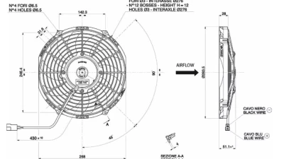 obp Motorsport 10" Pull Type Radiator Cooling Fan                                     - VA11-AP7/C-57A - Image 3