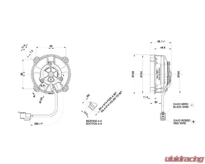 obp Motorsport 3.5" Push Type Radiator Cooling Fan - VA32-A101-62S