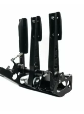 obp Motorsports Track-Pro V2 Floor Mount Cockpit Fit 3 Pedal System Black                                     - OBP0331-B - Image 2