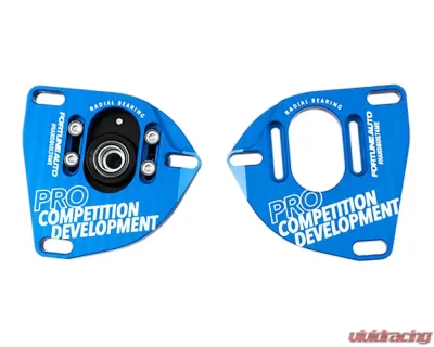 Fortune Auto Pro Adjustable Caster and Adjustable Camber Plates (Plates Only) Ford Mustang S550 2015+ - FA-PROCAS-S550