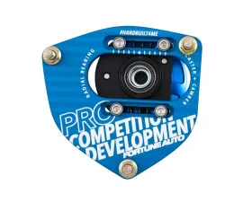 Fortune Auto PRO Fixed Caster + Adjustable Camber Top Plate w/ Pillowball & Radial Bearing Mount Mercedes GLA 45 AMG 2014-2020