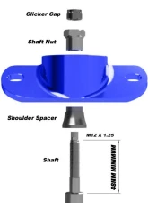 Fortune Auto Reinforced Billet Upper Shock Mounts Rear with Rubber Bushings for Toyota GR Corolla 2023+                                     - FA-RSM-GZEA14 - Image 6