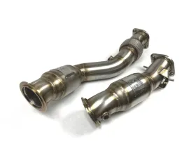 Evolution Racewerks S58 Engine Brushed Finish 200 CEL Catted Downpipes BMW M3 | M4 2021+
