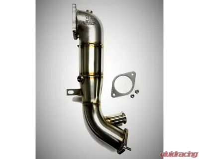 Evolution Racewerks Sports Series 4" Brush Finish 200 CEL Race DownPipe Alfa Romeo Giulia | Stelvio 2.0L 2016+ - AR-EXH001SCAT
