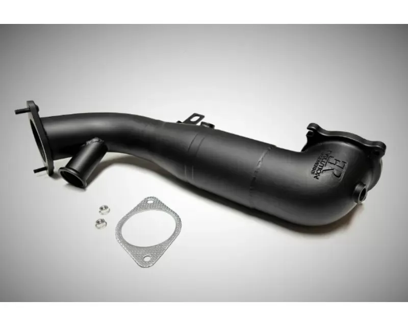 Evolution Racewerks Sports Series 4" Thermal Coated Black Finish 200 CEL Race DownPipe Alfa Romeo Giulia | Stelvio 2.0L 2016+ - AR-EXH001TBCAT