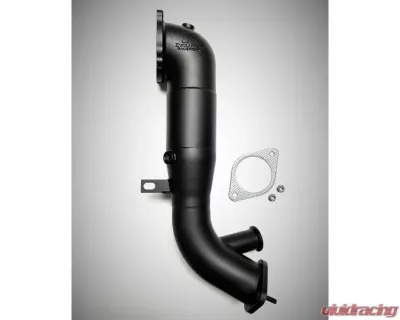Evolution Racewerks Sports Series 4" Black Thermal Coated DownPipe for Alfa Romeo Giulia Stelvio 2.0L - AR-EXH001TBCAT