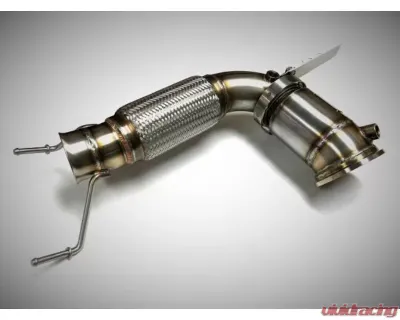 Evolution Racewerks Sports Series 4" Thermal Coated Black Finish 200 CEL Race DownPipes Full Kit BMW US Spec xDrive B46 | B48 AWD 2015+ - BM-EXH021TBXCAT