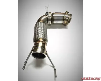Evolution Racewerks Sports Series 4" Thermal Coated Black Finish 200 CEL Race DownPipes Full Kit BMW US Spec xDrive B46 | B48 AWD 2015+ - BM-EXH021TBXCAT